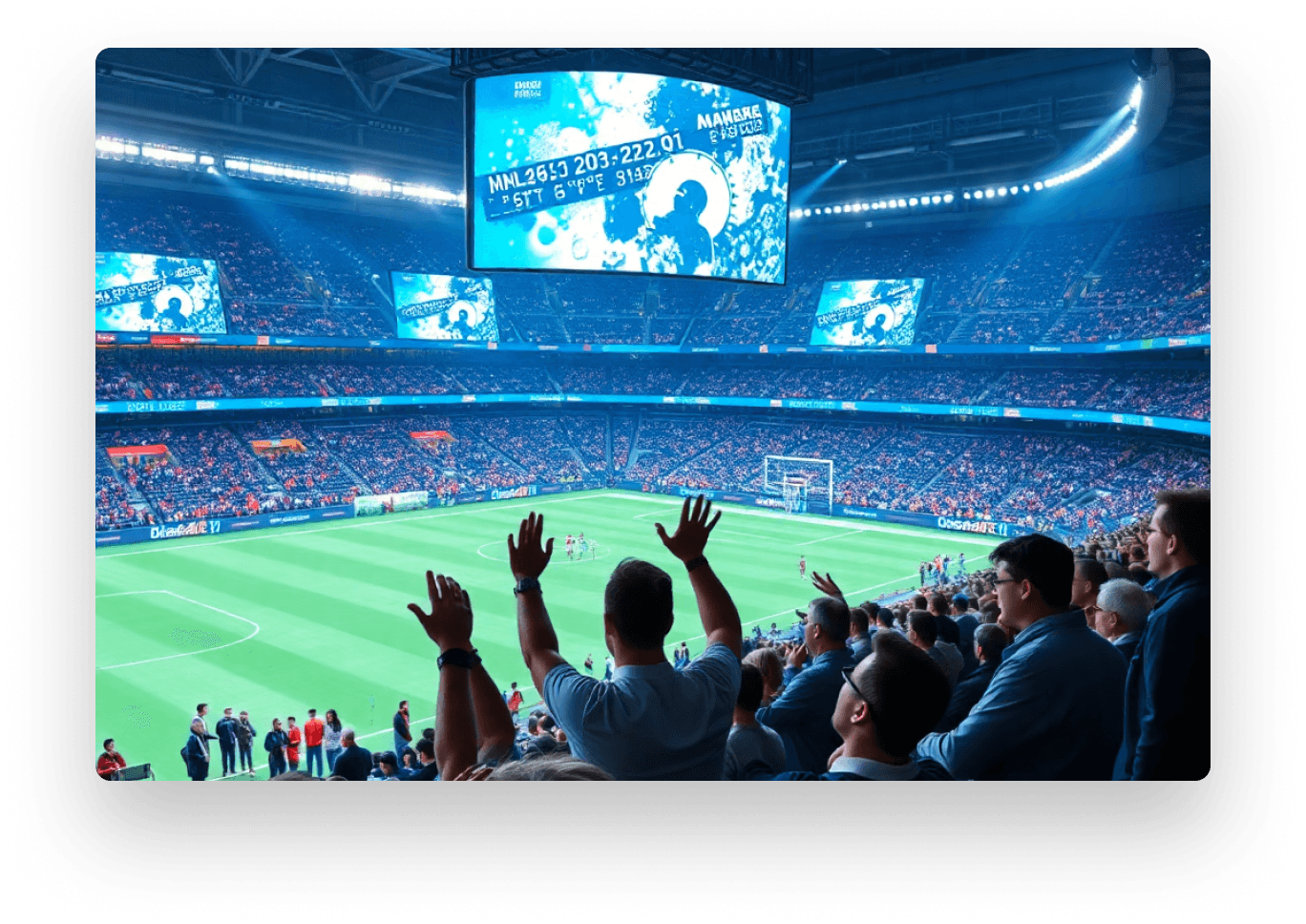Stadium crowd